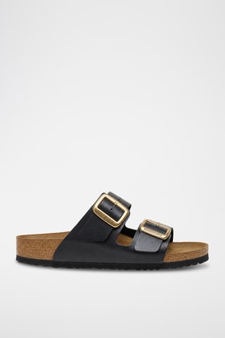 Mules Sydney Cushion Buckle - Preto