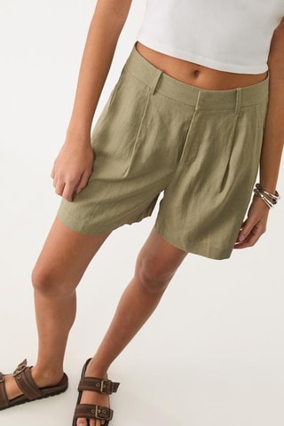Short Hoge Taille - Kaki