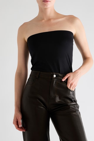 Strapless Top - Zwart