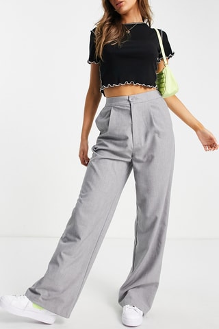 Broek Hoge Taille - Lichtgrijs