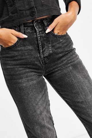 Jeans Hoge Taille - Zwart
