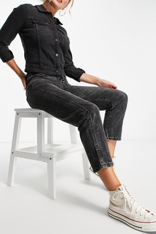 Jeans Hoge Taille - Zwart