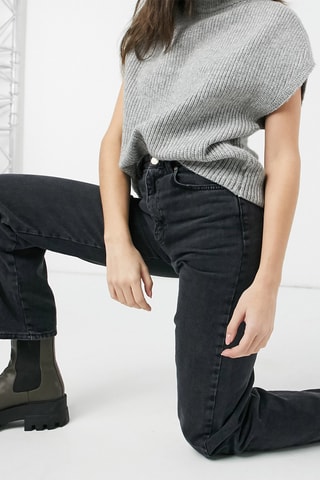 Jeans Hoge Taille - Zwart