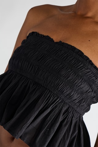 Strapless Top - Zwart