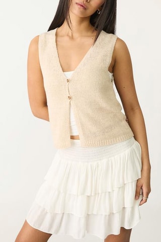 Mouwloos Vest - Beige