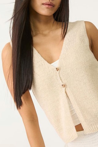Mouwloos Vest - Beige