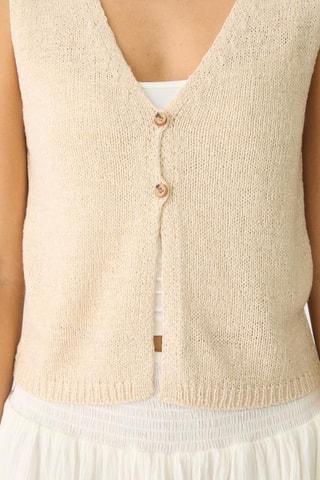Mouwloos Vest - Beige
