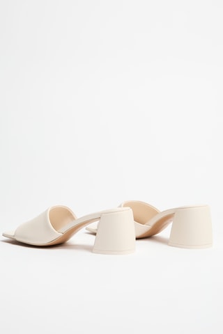 Muiltjes met Hak - Lichtbeige