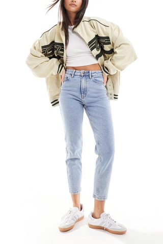 7/8 Jeans Hoge Taille - Blauw