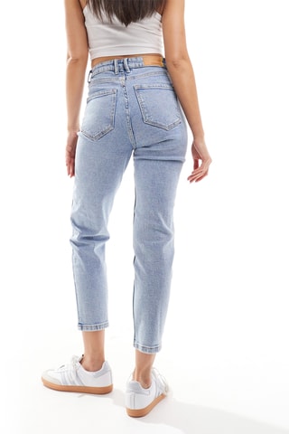 7/8 Jeans Hoge Taille - Blauw