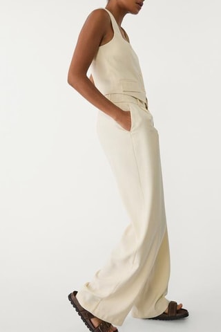 Mouwloos Vest - Beige