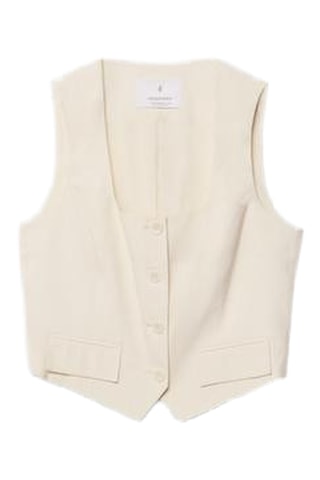 Mouwloos Vest - Beige