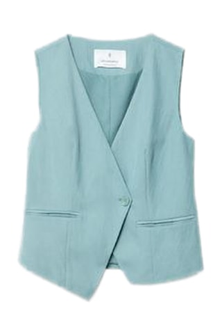 Mouwloos Vest - Zeegroen