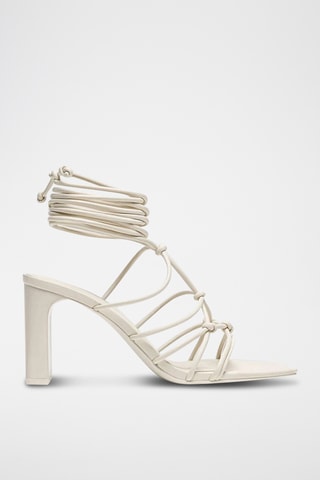 Romeinse Sandalen met Hak - Wit