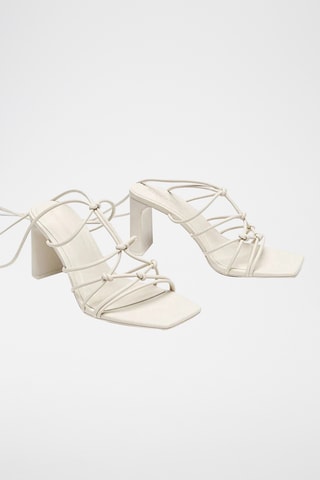 Romeinse Sandalen met Hak - Wit