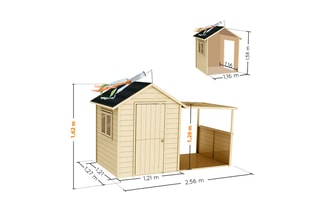 Cabane  en bois Eugénie 
Dès 3 ans