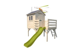 Cabane sur pilotis en bois Joséphine - Dès 3 ans - 316 x 246 x 296 cm