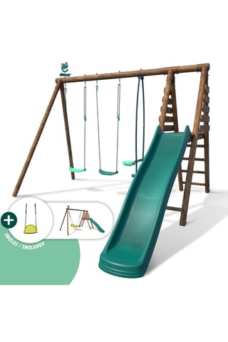 Station de jeux extérieure en bois Violette - De 3 à 12 ans