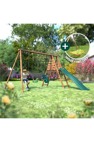 Station de jeux extérieure en bois Ankara - De 3 à 12 ans