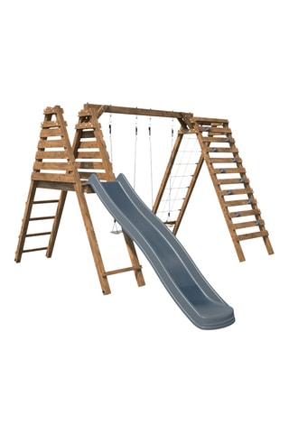 Aire de jeux en bois - De 3 à 12 ans