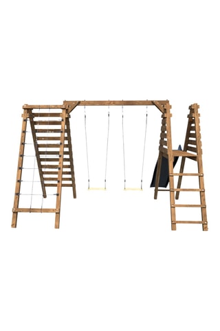 Aire de jeux en bois - De 3 à 12 ans