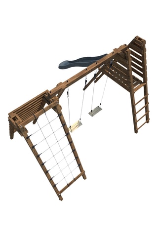 Aire de jeux en bois - De 3 à 12 ans