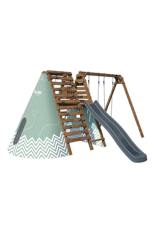 Aire de jeux en bois Apollon  - De 3 à 12 ans