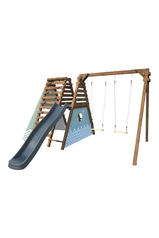 Aire de jeux en bois Apollon  - De 3 à 12 ans