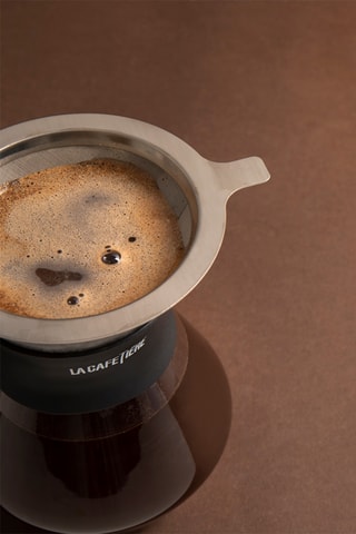 Cafetera de vidrio de borosilicato y silicona - 40 cl