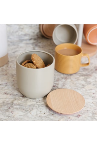 Tarro con tapa de madera - 100 cl