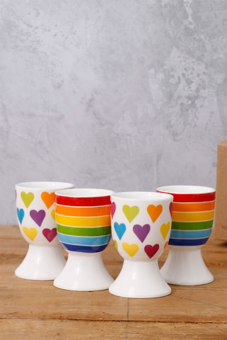 4 hueveras de porcelana - 4,7 cm