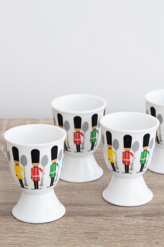4 hueveras de porcelana - 4,7 cm