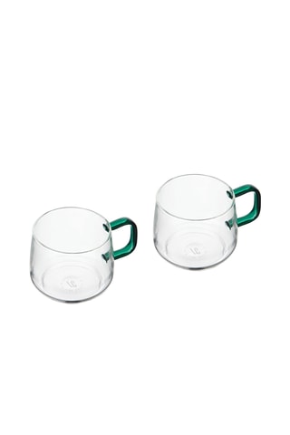 2 tazas de vidrio de borosilicato - 27,5 cl