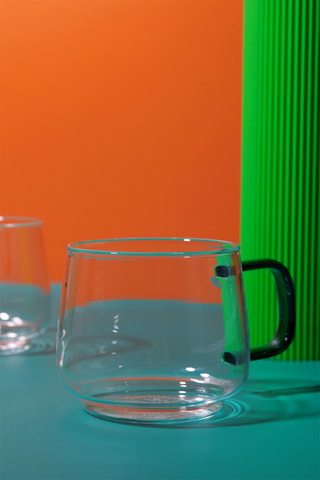 2 tazas de vidrio de borosilicato - 27,5 cl