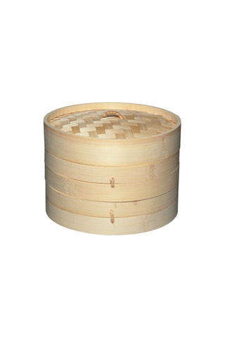 Vaporera de bambú con tapa - 20 cm