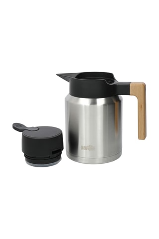 Cafetera isotérmica de acero inoxidable y haya - 1,2 l