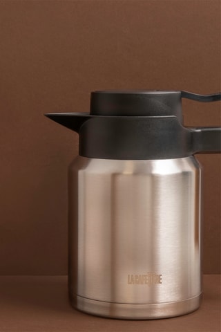 Cafetera isotérmica de acero inoxidable y haya - 1,2 l
