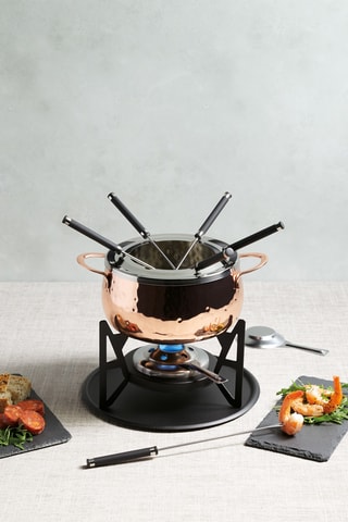 Juego para fondue de acero inoxidable - 12 piezas