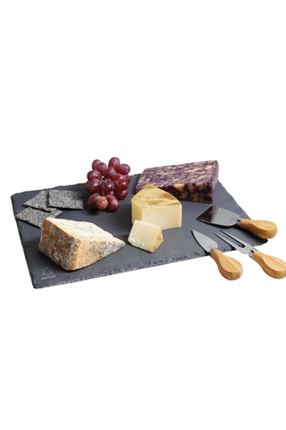Service à fromage en ardoise - 4 pièces