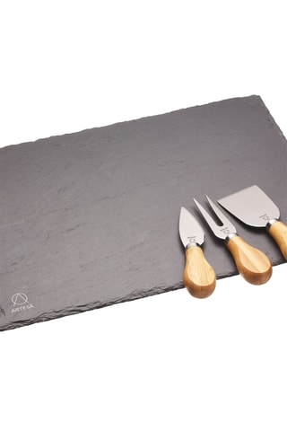 Service à fromage en ardoise - 4 pièces