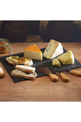 Service à fromage en ardoise - 4 pièces