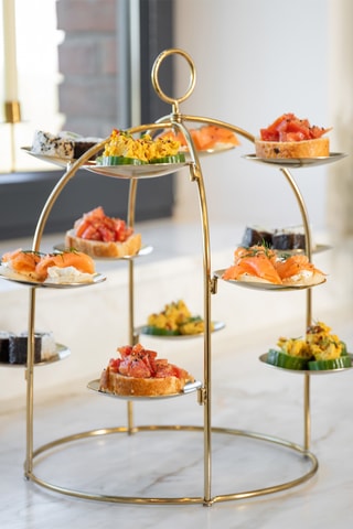 Présentoir pour amuse-bouches et desserts - 39,5 × 4,3 × 30 cm