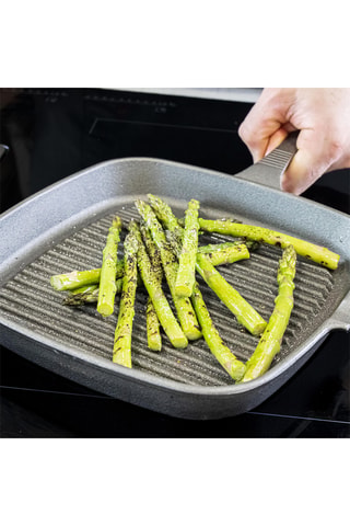 Sartén parrilla de metal fundido - 23 cm