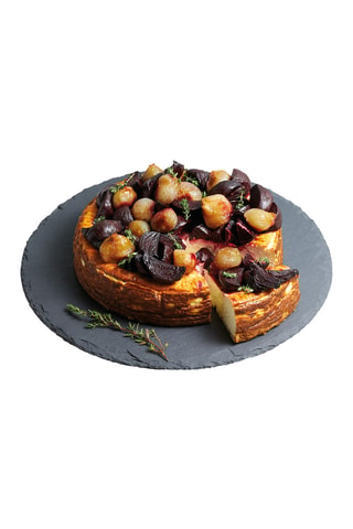 Plateau tournant en ardoise - 35 x 35 x 2,3 cm