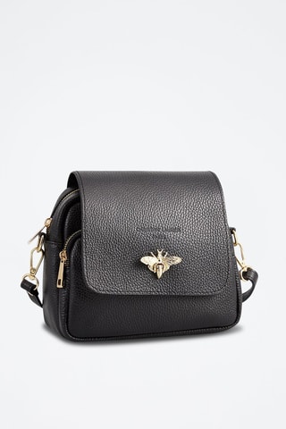 Bandolera de piel Beeza - Negro