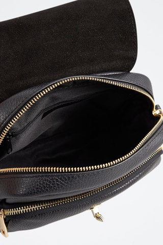 Bandolera de piel Beeza - Negro