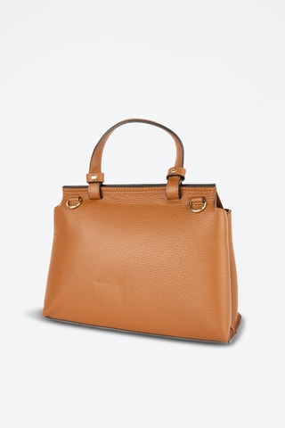 Bandolera de piel Ciara - Camel