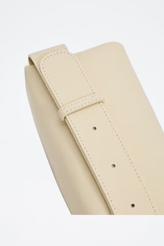 Riñonera de piel Manel - Beige