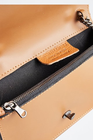 Bandolera de piel Stacy - Camel
