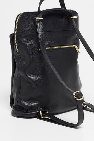 Mochila de piel Milana - Negro